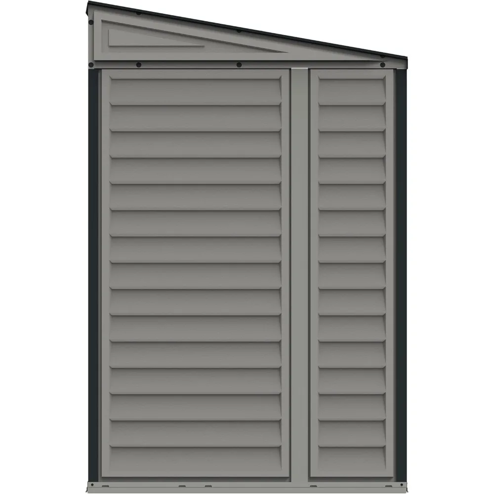 Resin Outdoor Garden Lean to Storage Shed with Foundation Kit 4
