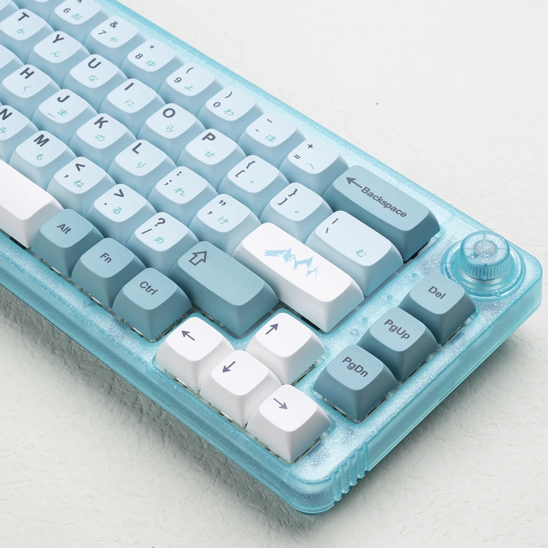 

125 Keys Iceberg GMK Keycaps XDA Profile PBT Keycap For Cherry MX Switch Mechanical Keyboard Blue Personality Key cap DIY GK61