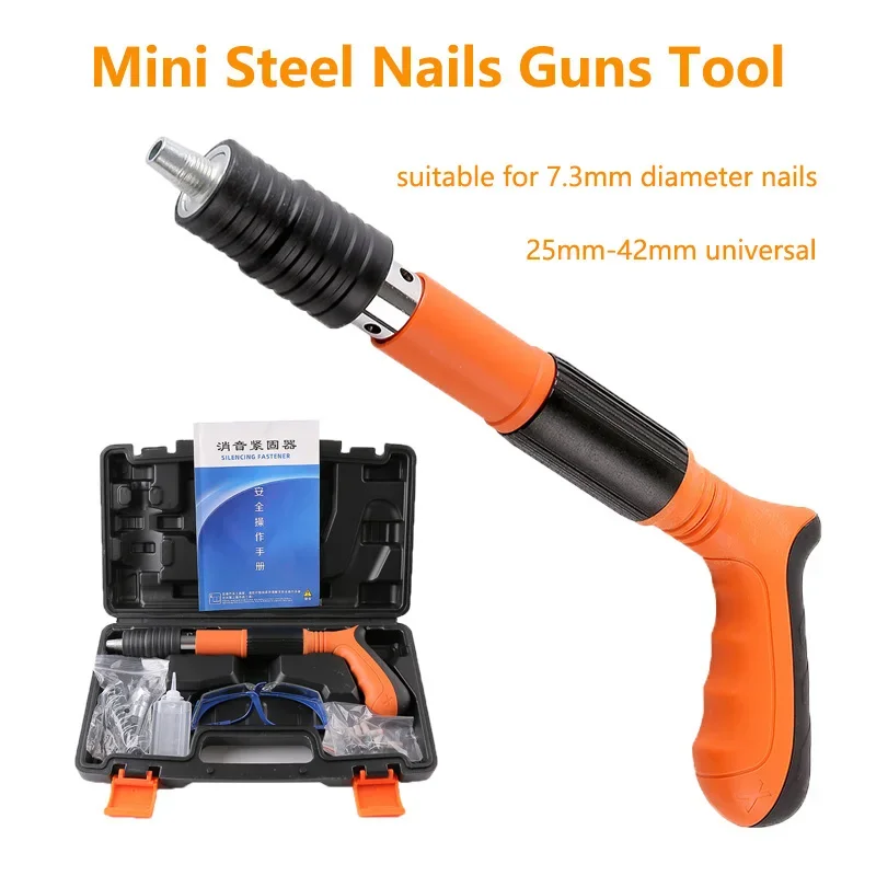 

New Upgrade Mini Steel Nails Guns Rivet Tool Set Home Ceiling Anchor Wire Slotting Device for Household Wall Fastener Rivet Gun