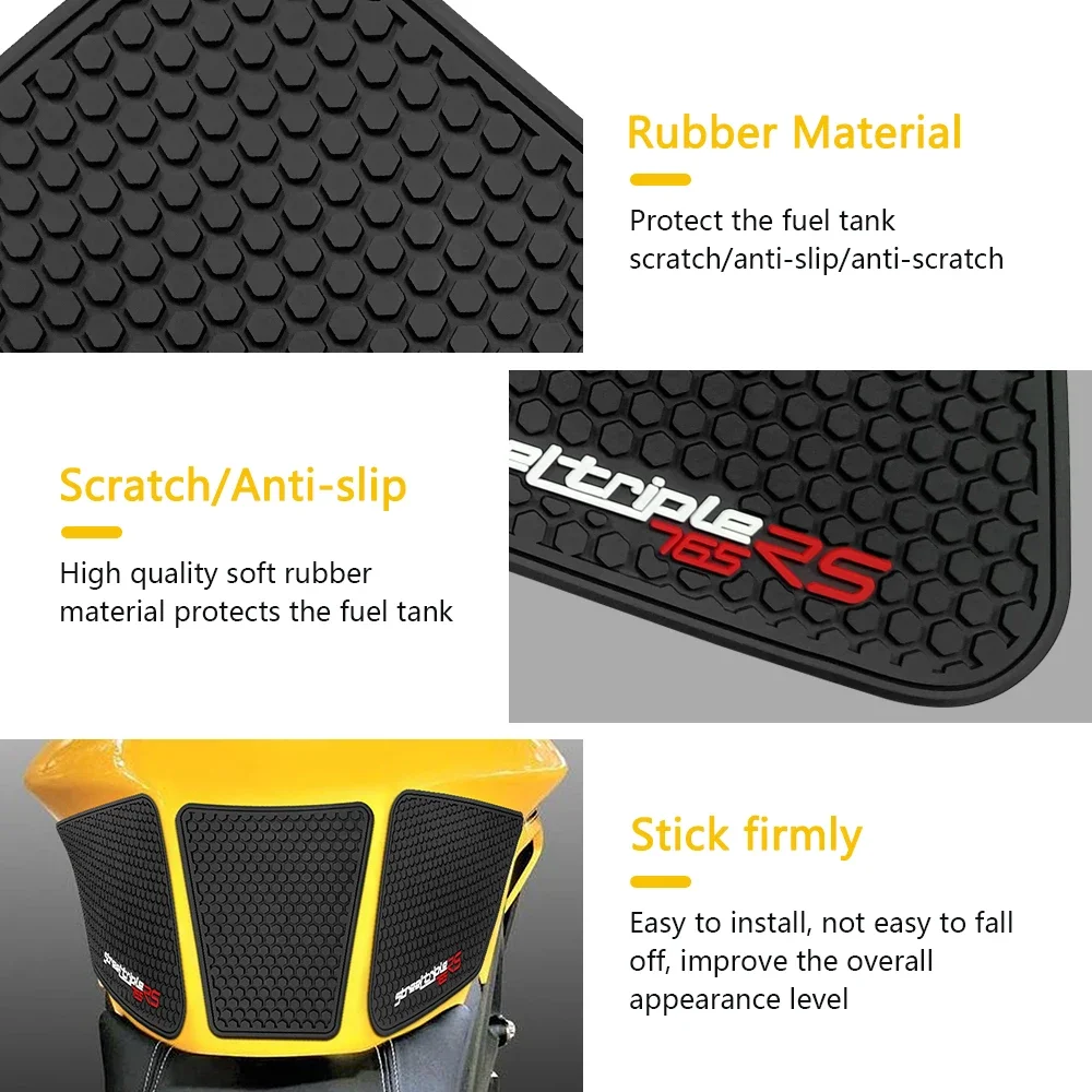 Pentru Street Triple 765 motocicletă rezervor de combustibil capac autocolant pad rezervor capac antiderapant protector Street Triple 765 R RS_voghion.com