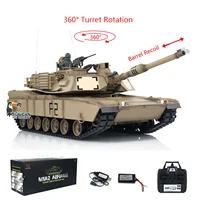 Heng Long 1/16 7.0 M1A2 Abrams Plastic RC Tank 3918 W/ 360°Turret Barrel Recoil TH17791-SMT4 1