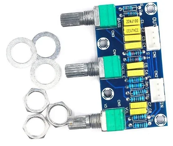 XH-M802 Amplifier Board High and Low Voltage Mixer Tone Board Volume Control Subwoofer PCB Adjustment Amplificador audio amplifier audio power amplifier board