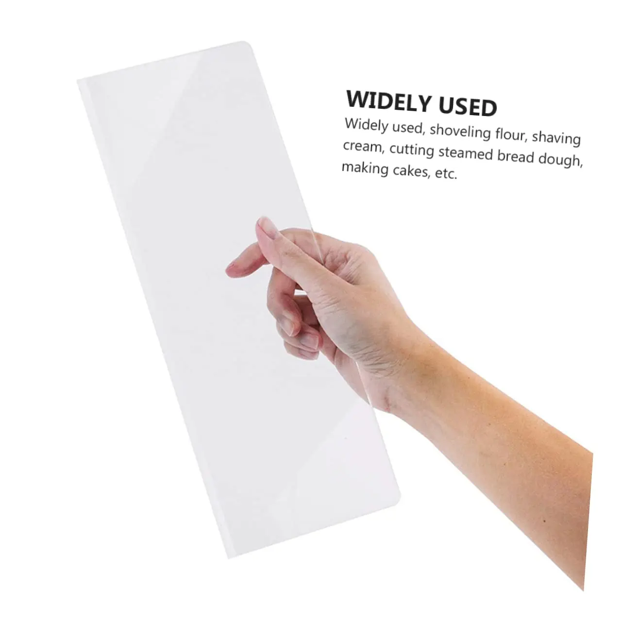 1pcs Transparent Cream Scraper Cake Frosting Acrylic Tools Leveler Cake Making Aesthetics Tool Scraper Kitchen Tools