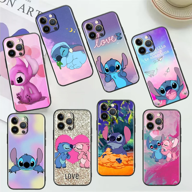

Stitch Abomination For Apple iPhone 14 13 12 11 Pro Max Mini XS Max X XR 7 8 Plus SE2020 Black Phone Case Cover