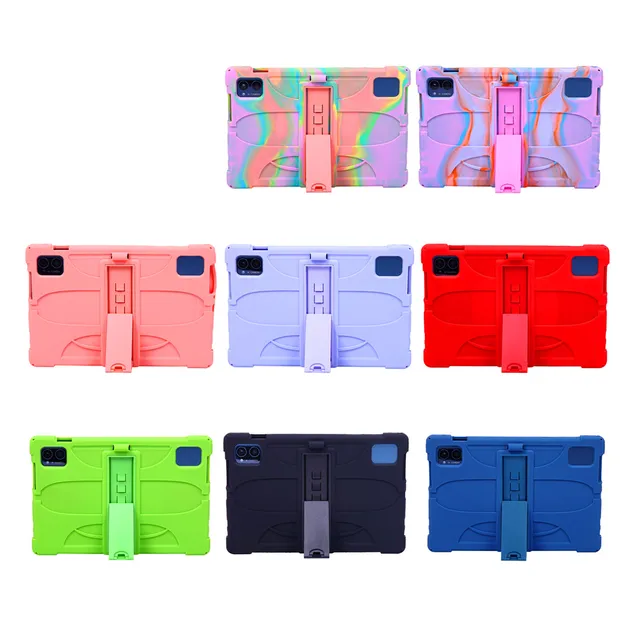 For Blackview Tab 16 Scratch Resistant Tablet Case Silicone+PC Protective  Cover with Kickstand - Multi-color Wholesale