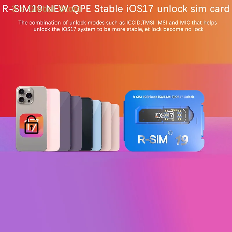 R Sim 19 With QPE for Version17 Can for IP7 To IP15 with phone repair tools tool kit phone repair kit