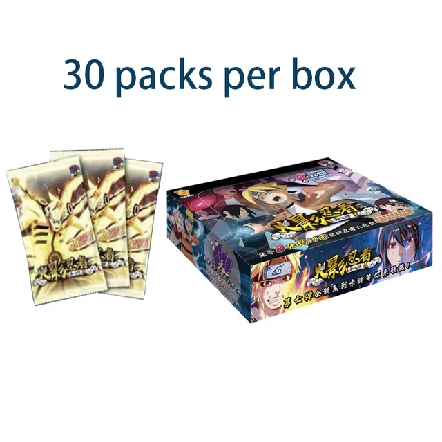 Original Naruto Card Collection Naruto Sasuke Anime Character Collection Card TCG Table Toys for Family Children Christmas Gifts 6