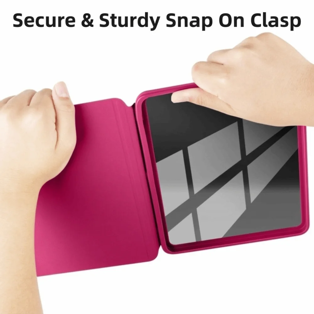 Colorful Magnetic Snap-on Smart Wear Resistant Case with Auto Wake/Sleep Feature