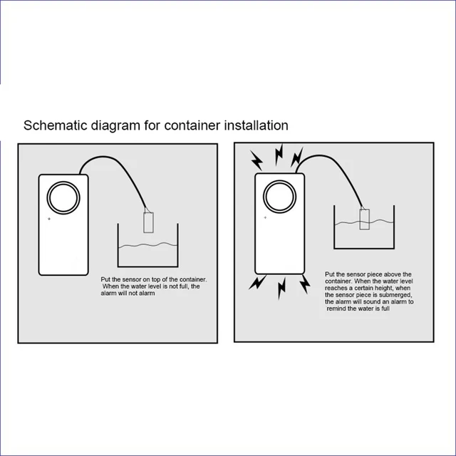AA08-2X Alarm Water Leakage Spot Alarm Detector Independent Water Leak Sensor Detection Flood Alert Overflow Security Alarm 3