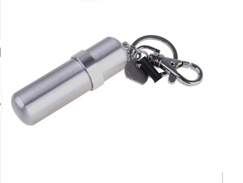 1 PC Durable Portable Stainless Steel Alcohol Burner Lamp With Keychain Keyring