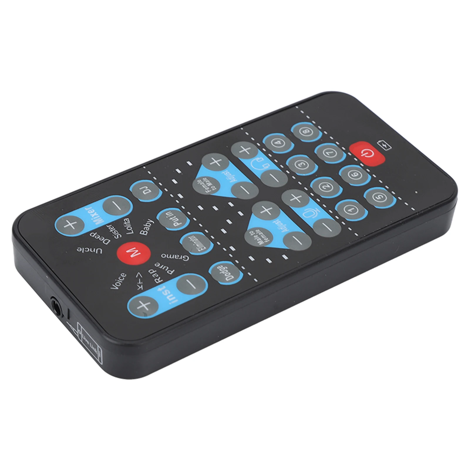 Protable 미니 보이스 체인저 8 사운드 효과 지원 다중 언어 미화 휴대폰 컴퓨터용 휴대용 사운드 카드