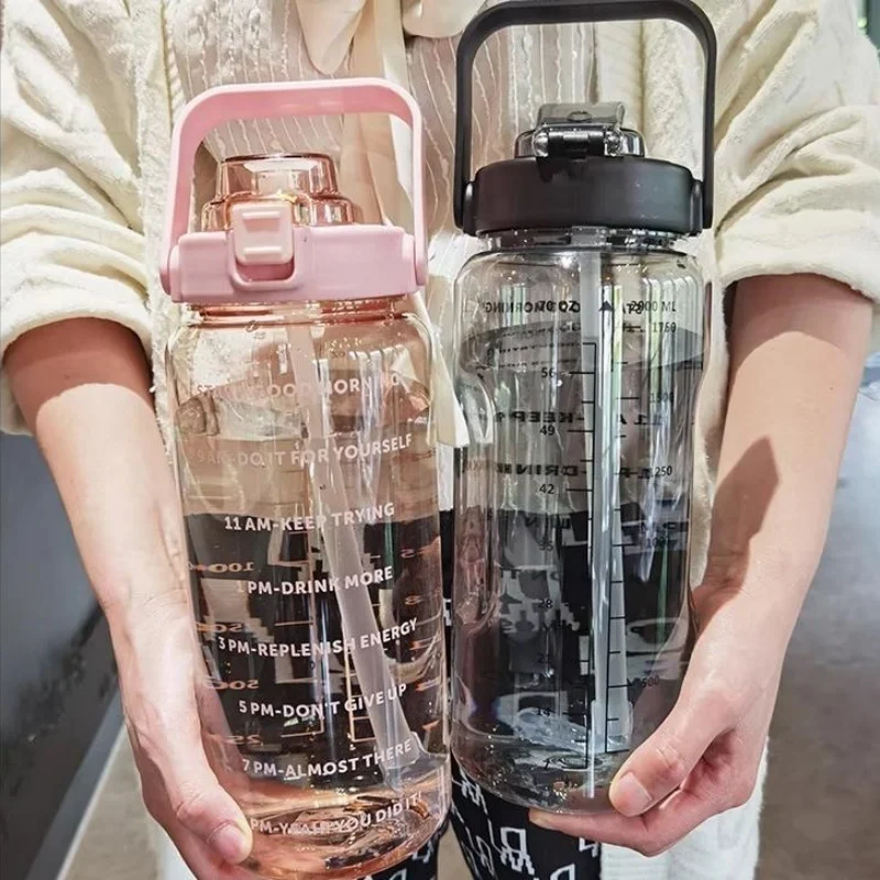 2L Water Bottle with Straw 3