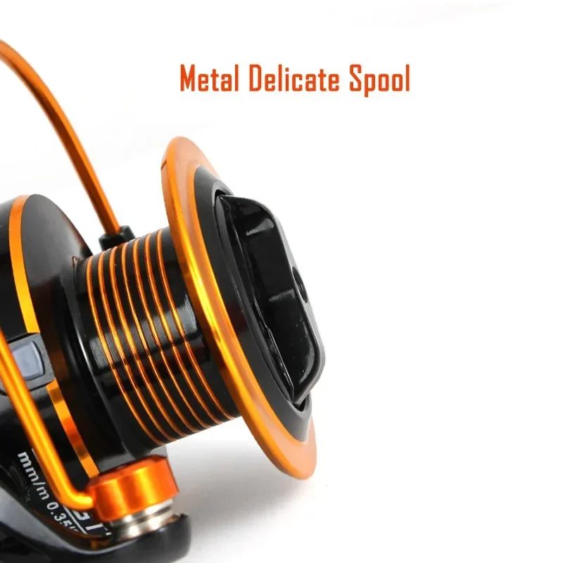 Spinning Fishing Reels Fishing Reels 5.2:1 Mini Spinning Reel Outdoor Ice Fishing Sea Rock Raft Angling Rod Gear Metal Spool Tackle Carp Crucian Bass Reels