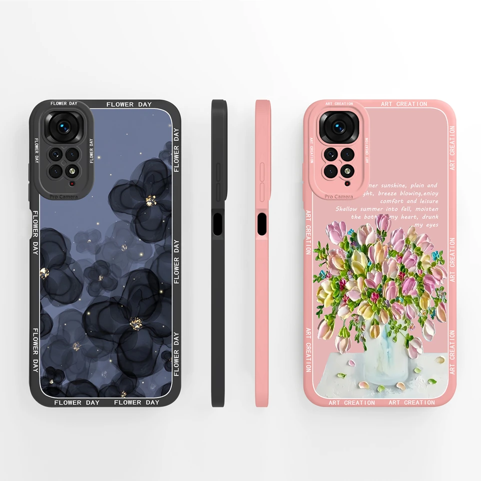 Phone Case For Xiaomi Redmi Note 11 11S 4G 5G Soft Silicone Back Cover Camera Protection Coque For Note11 11 S 6.43