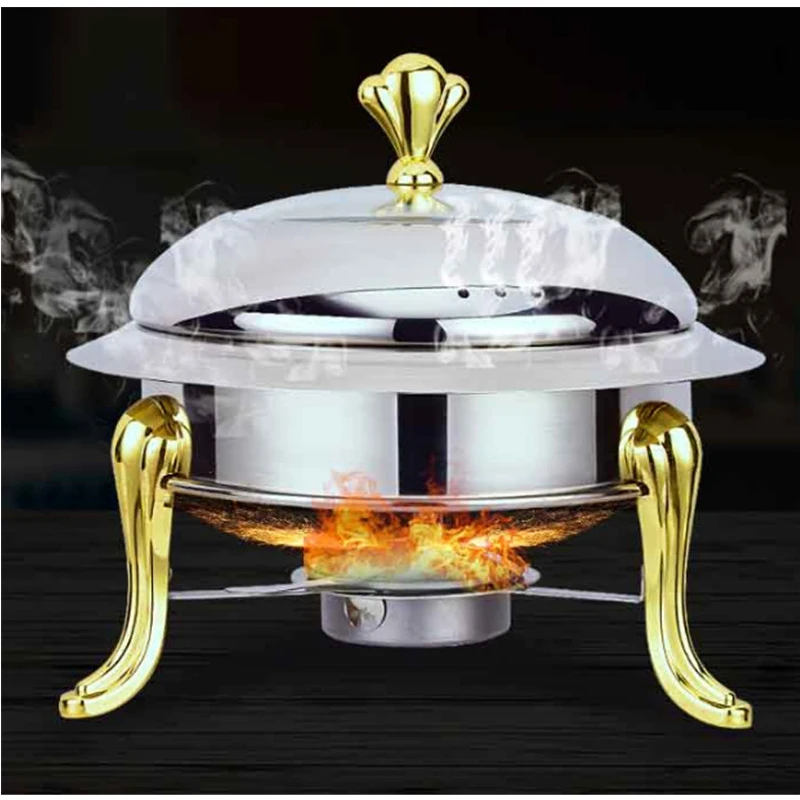 Golden Stainless Steel Alcohol Stove Household Commercial Removable Small  Chafing Dish Solid Fuel Boiler Small Cooking Hot Pots - Soup u0026 Stock Pots -  AliExpress