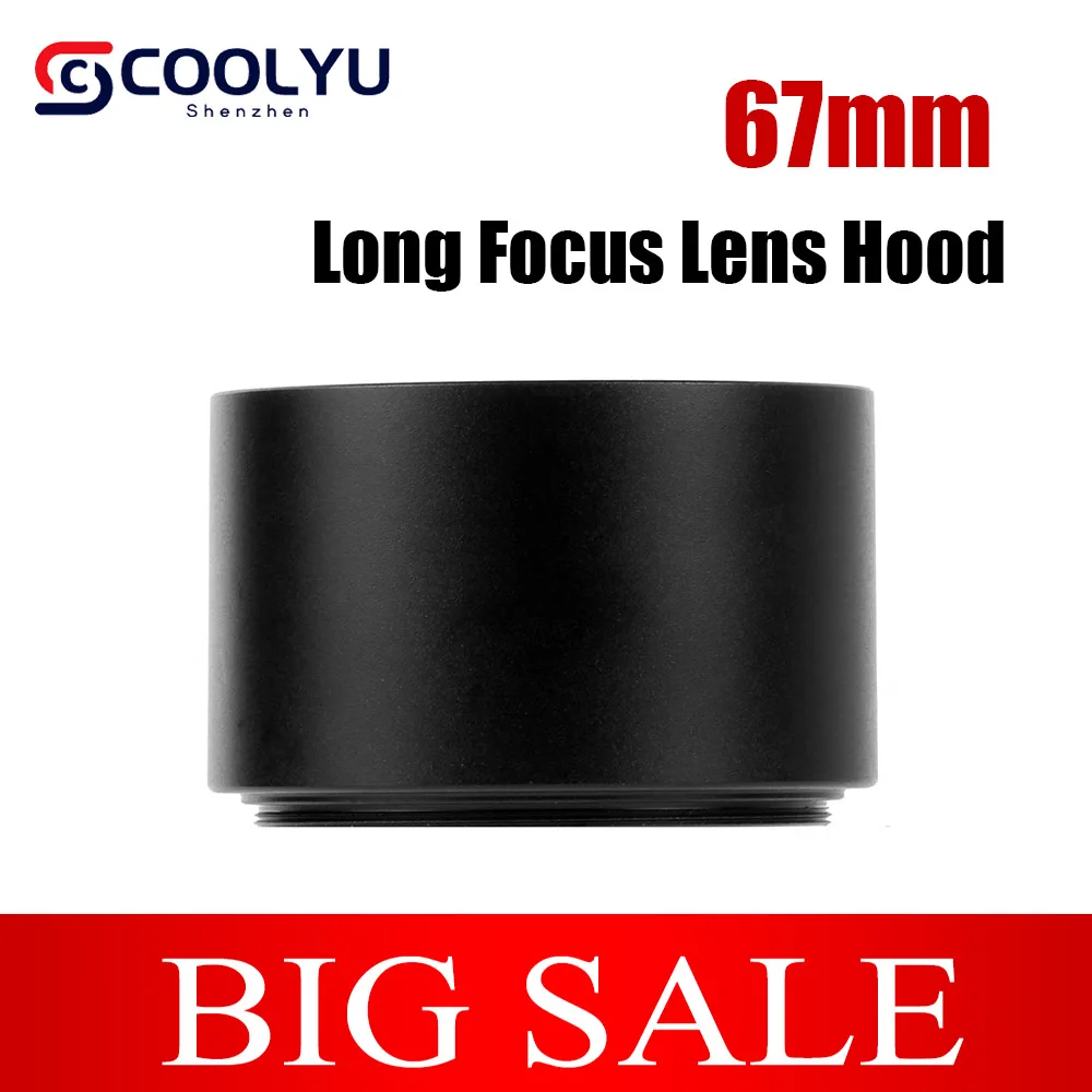 

67mm Metal Hood Long Focus Lens For Nikon Sony Fujifilm Canon EOS DSLR 1300D 800D 760D 750D 700D 650D 77D 80D Camera Accessories