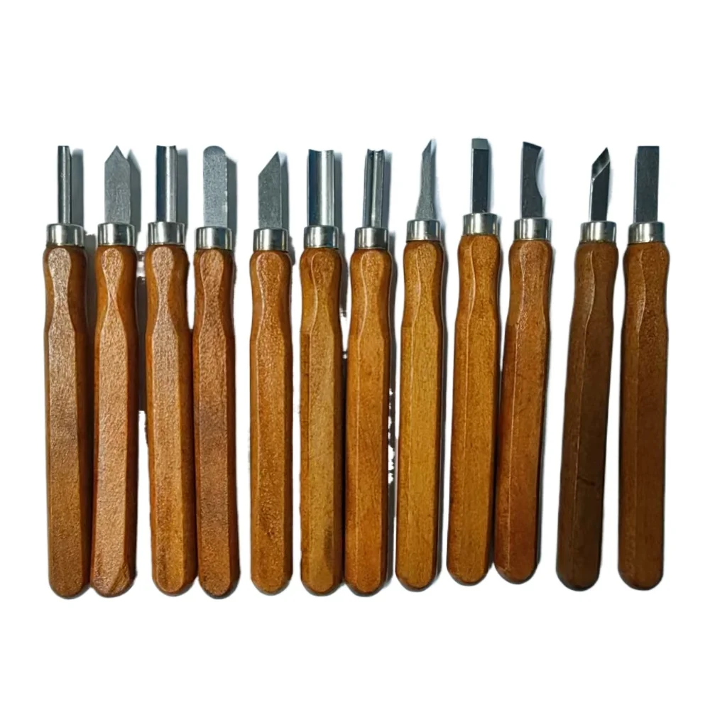 Carving Knife Set Wood Carving Chisel Knife with Sharpening Stone Carbon Steel Woodworking Beginner Tools DIY Hand