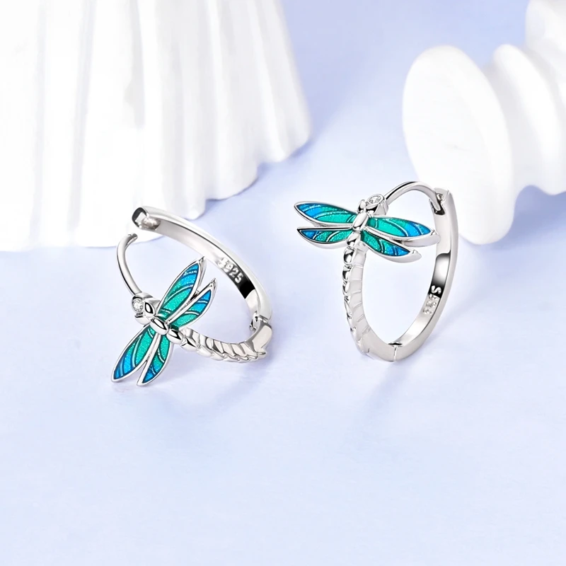 925 Sterling Silver Hoop Earrings Large Round Simple Zirconia Drop Earrings for Women Girl Party Birthday Wedding Jewelry Gifts