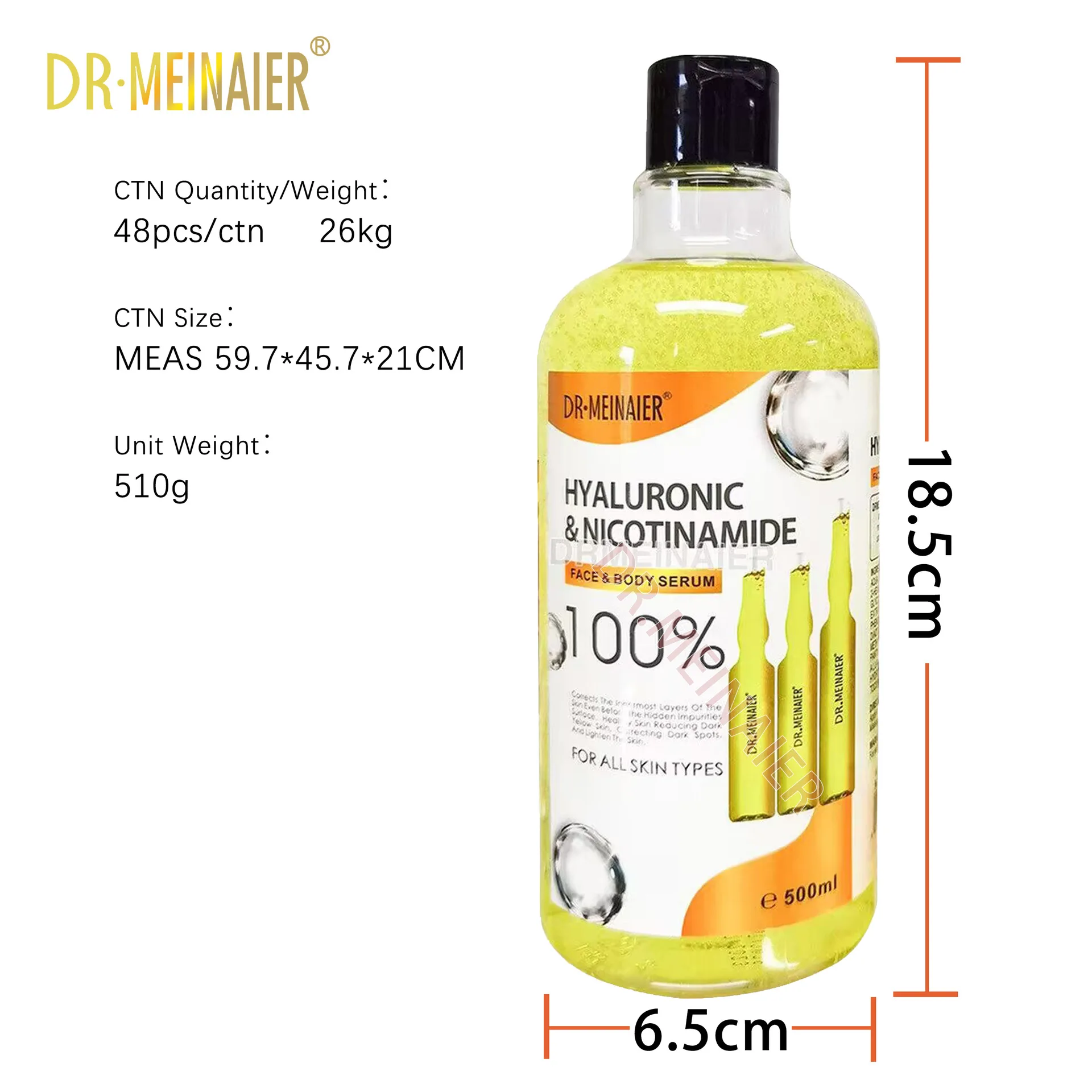 Revitalizing 500ml AHA Moisturizing Face Serum