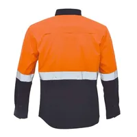 Two-Tone Hi Vis Long Sleeve Work Shirt