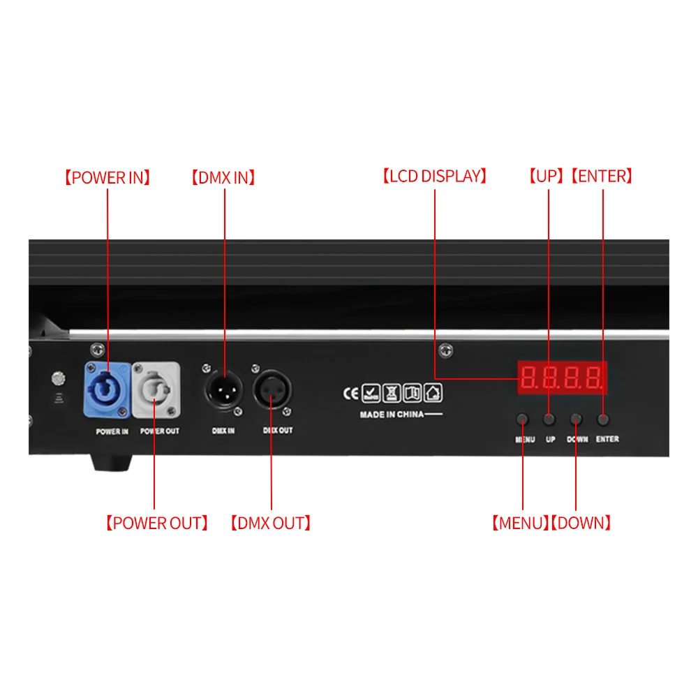 8 Eyes LED Beam Bar Moving Head Light disco ball light disco light led stage light moving beam light Laser Lamp RGB DMX Controller Stage Effect Bar DJ Disco Party Wedding Spot Beam Lighting