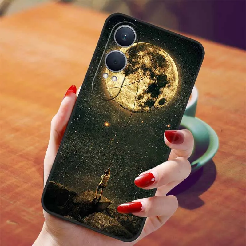 Oneplus Nord CE4 Lite Black TPU Silicone Soft Case with Wolf Design