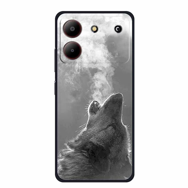 Sleek Black Silicone Soft Back Cover Case