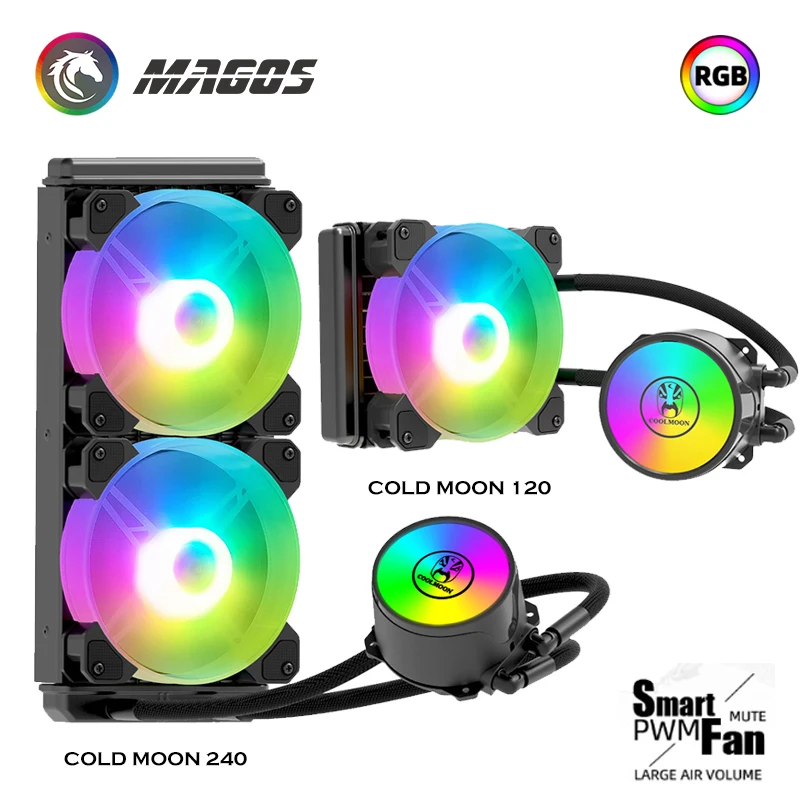 Coolmoon Cpu Aio Water Cooling Kit, Icemoon Liquid Cpu Cooler, Block