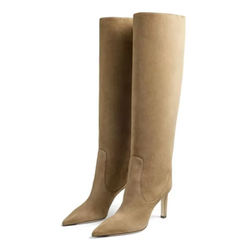 women's-new-suede-knee-boots-pointed-toe-stiletto-boots-fashion-fashion-week-noble-sleeve-plus-size-women's-boots