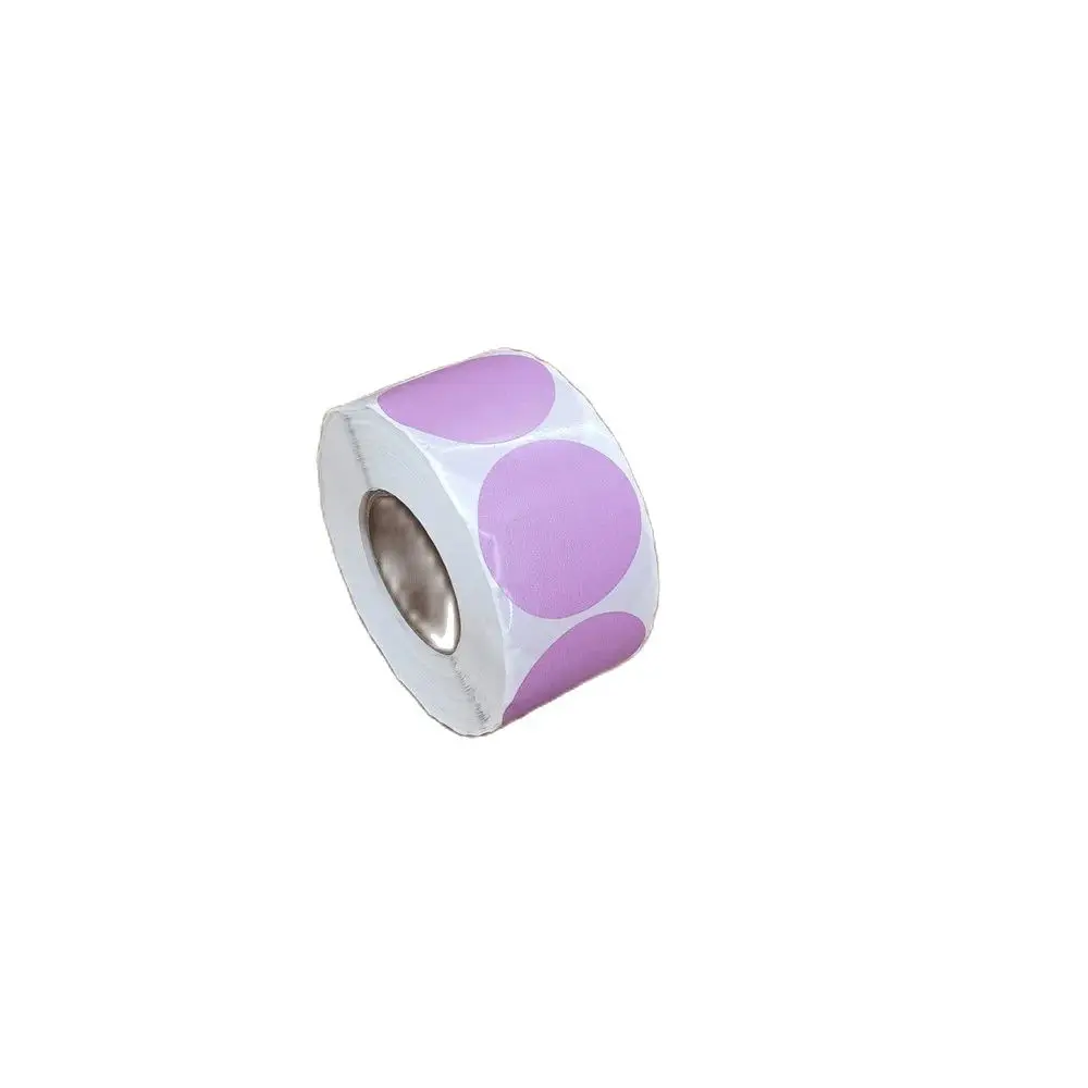 800 스티커 롤, 보라색 열 스티커 라벨, 4cm, 열 스티커 롤 라운드