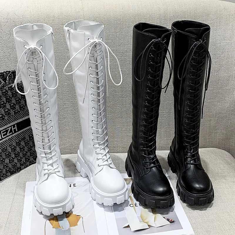 2024 Fall and Winter New Women's Boots Round Head Square Heel Knight Boots Over The Knee Sweet High Boots Sexy Women's Boots