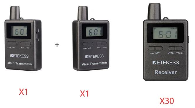 980USD 1 메인 송신기, 1 부 송신기, 30 pcs TT105 수신기, 선박 중국에서 싱가포르 소포