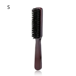 Men's Boar Bristle Beard & Moustache Brush with Wood Handle (S)