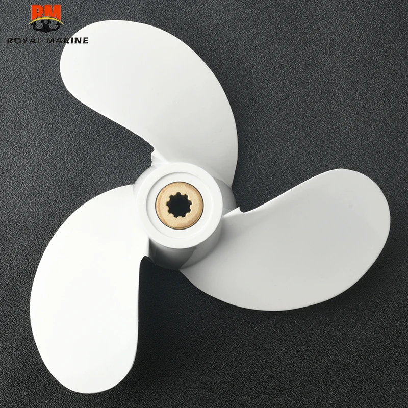 Aluminum Propeller 7 1/4x6-BS F2.5A/3A 7-1/4x6 6L5-45943-01-EL 9 Spline For Yamaha 3HP Outboard Motor 6L5-45943 6L5-45943-00-00 marine propeller