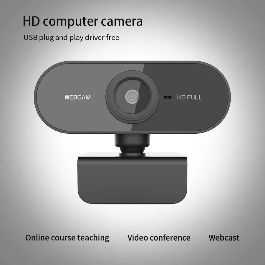 HD 1080P network camera with microphone USB plug suitable for rotating mini cameras on PCs, laptops, and camera pc webcam pc web camera computer camera