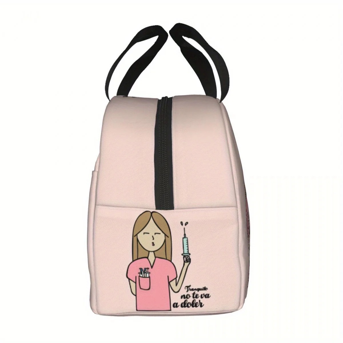 1PC 의사 간호사 도시락 가방 여성 휴대용 쿨러 보온 도시락 피크닉 보관 식품 도시락 상자, 식품과 접촉하지 않음