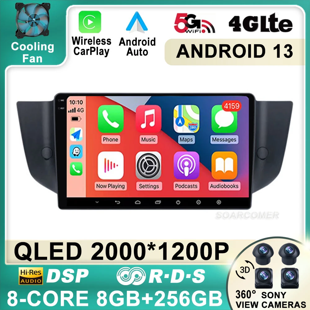 

Android 13 For Roewe MG 550 6 MG6 2008-2015 Wireless Carplay GPS Navigation Multimedia Car Radio Video Plyaer 4G DSP Touchscreen