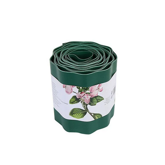 Imitation Stone PP Plastic Garden Grass Lawn Edge Border Fence Path Flexible Lawn Edging Border Garden Ground Fence 4