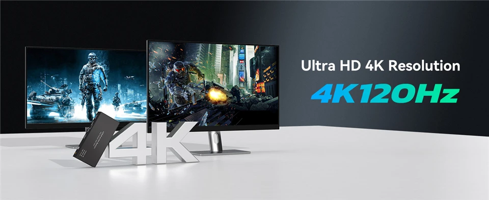 2X2 KVM Switch Dual Monitor 4k 144Hz HDMI 2.1 KVM Switch Extended Display HDMI D