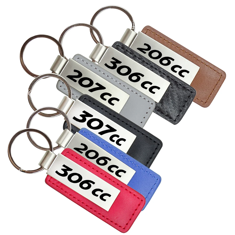Car Key Chain Car Styling Car Emblem Key Chain For Peugeot 206CC 207CC 208CC 306CC 307CC 308CC GTI GT Line Sport Key Rings Auto Accessories car key chain