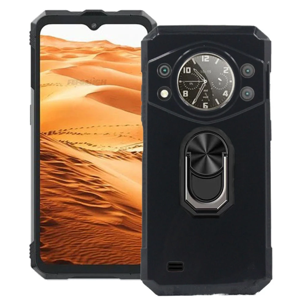 Enhanced Product Title: Durable Silicone Phone Case with Finger Ring and Bracket