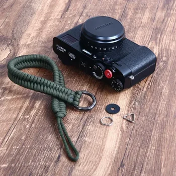 Sangle d'appareil photo, poignée de poignet, bracelet tressé en paracorde pour Pentax pour panasonic, accessoires d'appareil photo DSLR 1
