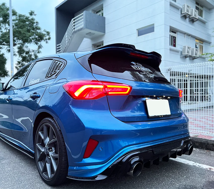 For Ford Focus MK4 ST-LINE 2019 2020 2021 ABS Plastic Car Rear Wing Gloss  Black Rear Spoiler Trunk Boot Wing Spoiler car tuning