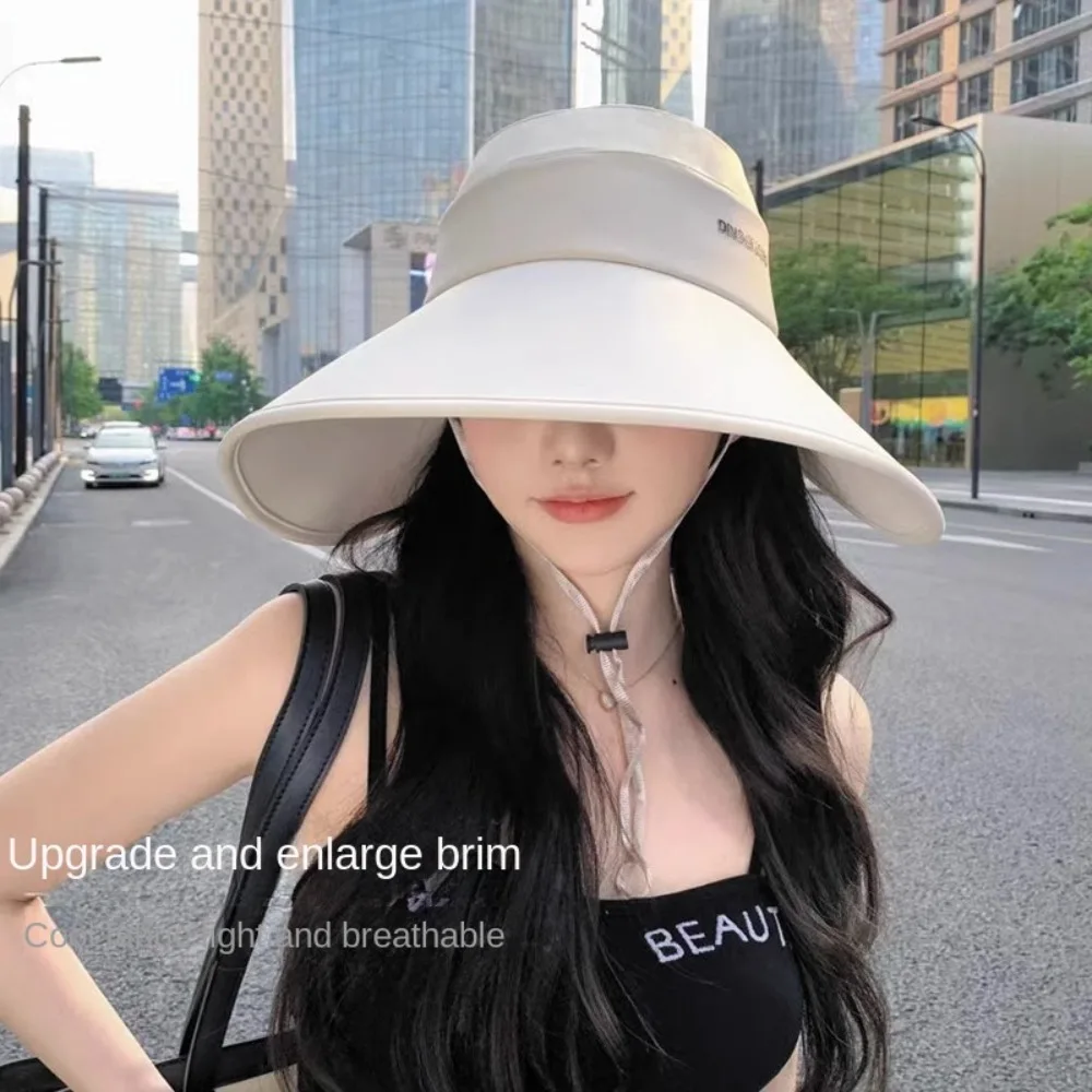 UV 차단 조절식 낚시 모자, 다목적 빈 모자, 심플한 트렌디 어부 모자, 여름 패션