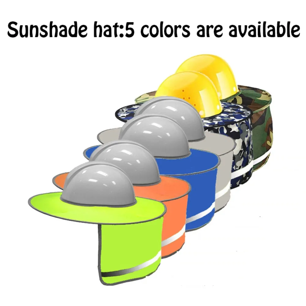 

Летняя кепка для шлема Защитная шляпа солнцезащитный козырек высокая видимость Светоотражающая полоса Рабочая прочная
