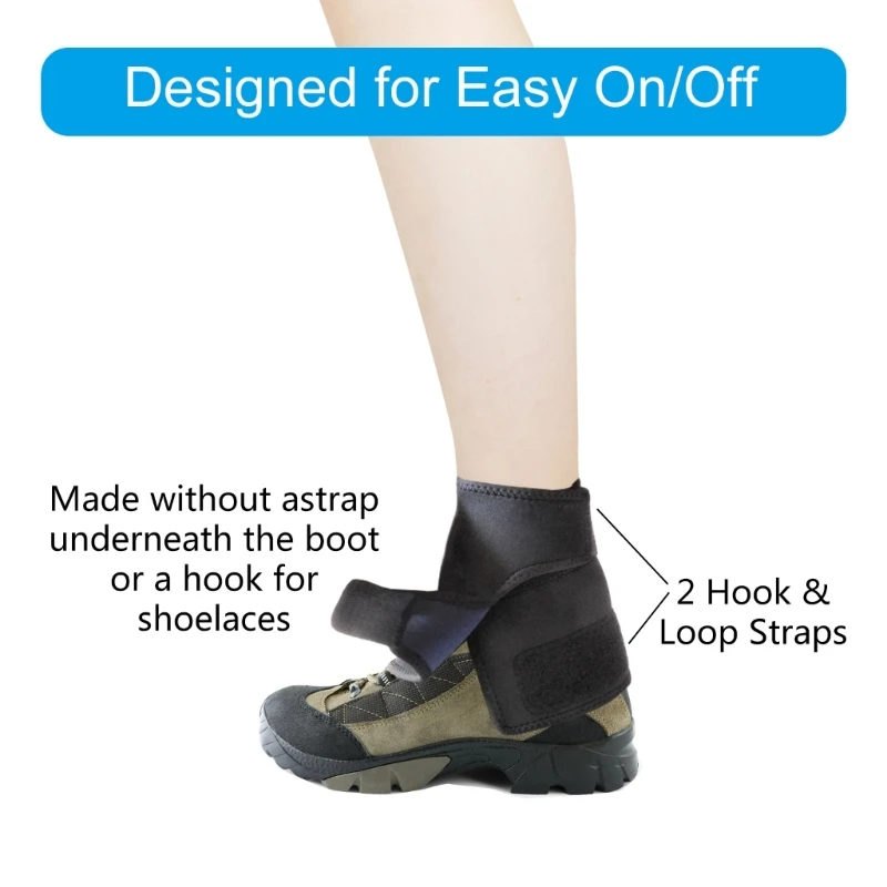 Waterproofs Leg Gaiters Adjustable Snow Boot Gaiters Warmer Shoes Cover for Hiking, Walking, Hunting, Mountain Climbing