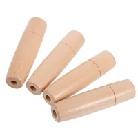 Mangos de Madera Barnizada de Repuesto para Cepillo de Barbacoa, Espátula y Herramientas de Parrilla - 4 Uds.