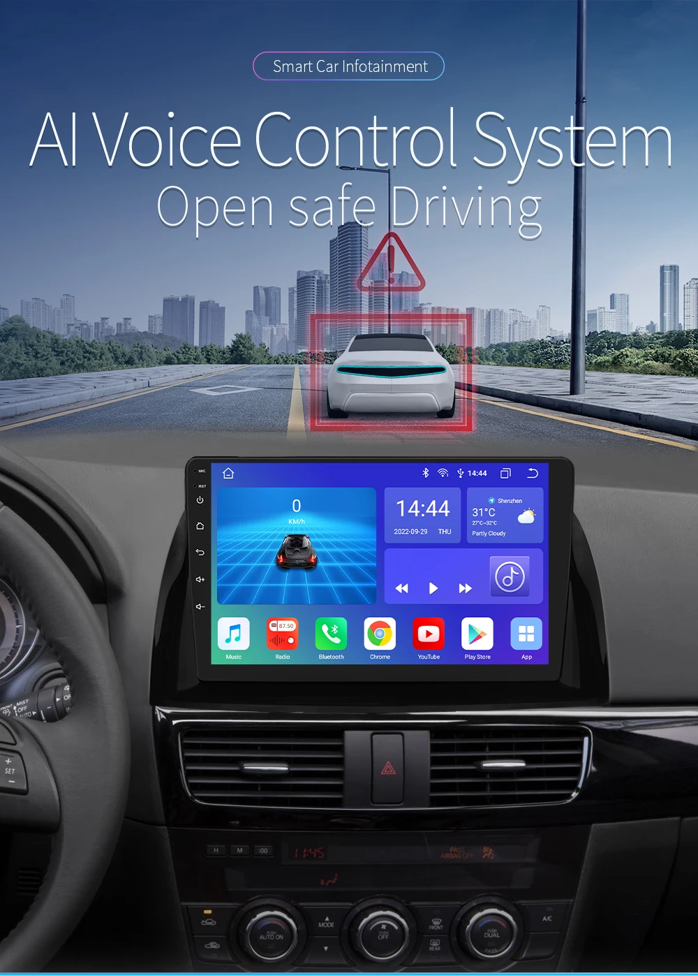 Hizpo 7862 Android 13 Car multimedia For Mazda CX5 CX-5 2012-2015 10.1" Vedio Player Autoradio GPS Navi Stereo 2din Head Unit BT