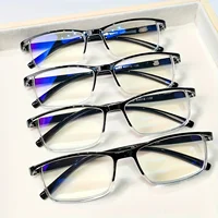 4pcs Fashion Reading Glasses Classic Design with PC Material Unisex Fit Comfortable Reading Experience for Adult +1.0 To +4.0 2