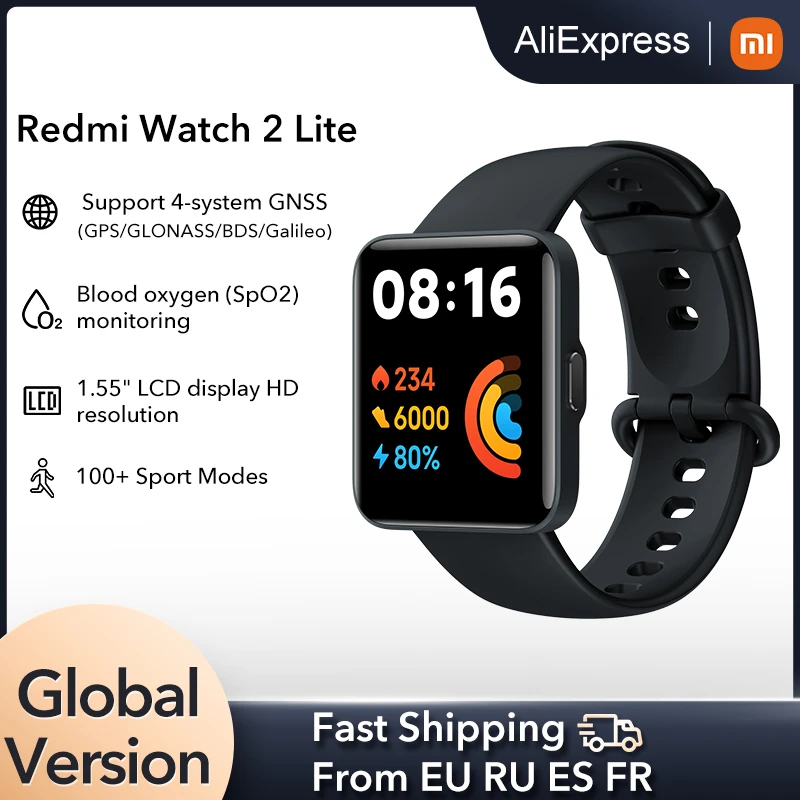 Global Version Xiaomi Redmi Watch 2 Lite Smart Watch Bluetooth Mi Band  1.55\